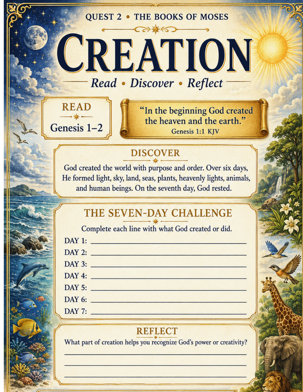 The Bible Quest | 80-Page Interactive Bible Activity Book for Teens