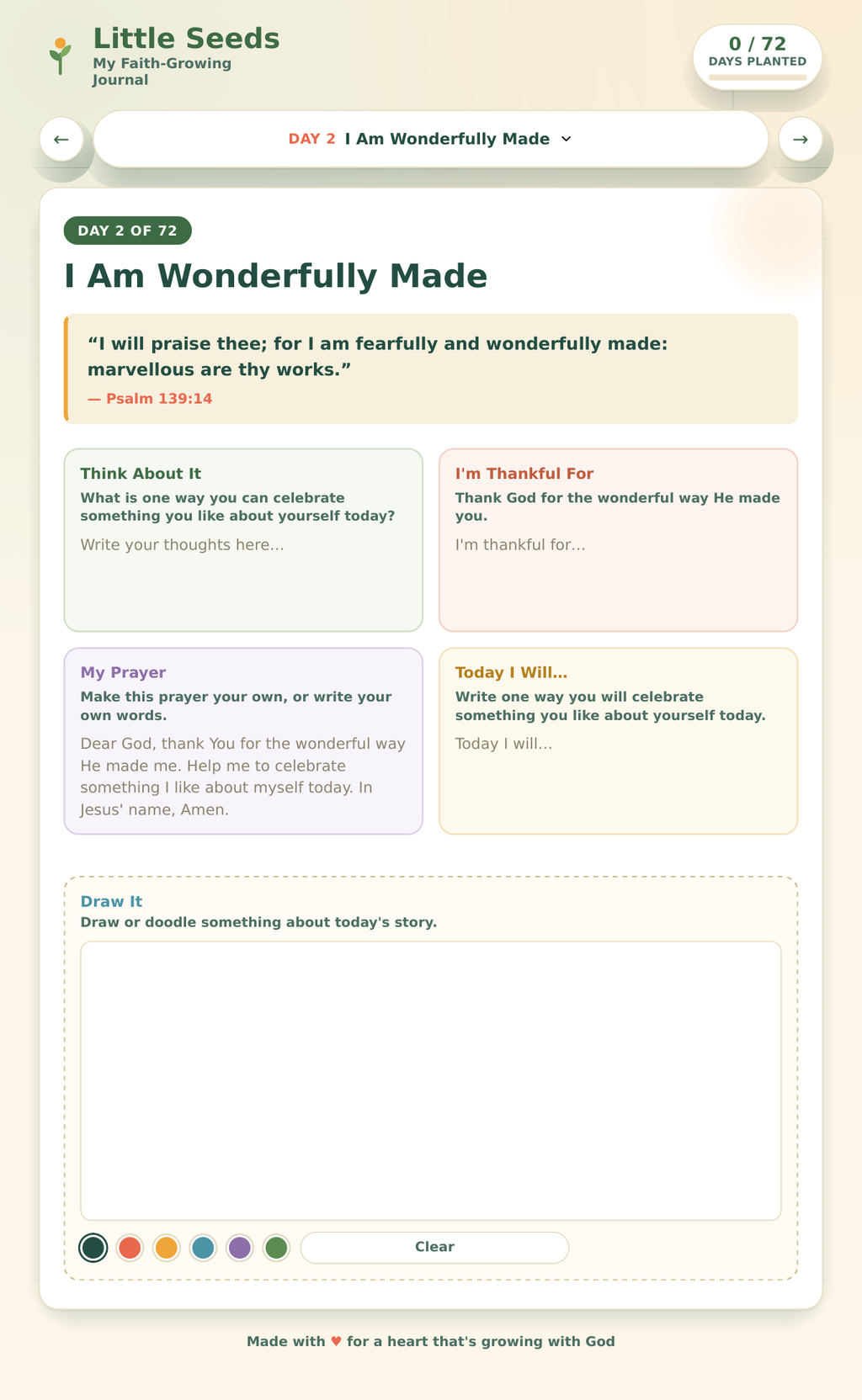 Little Seeds: My Faith-Growing Interactive Journal — Ages 5–10