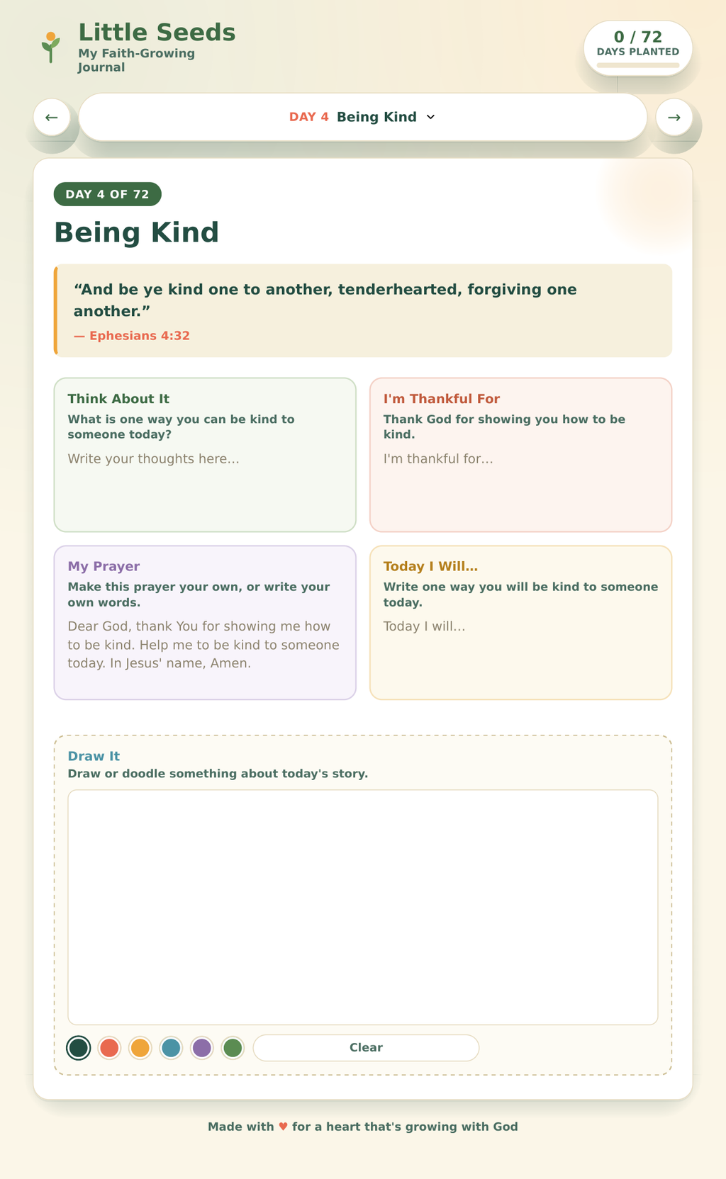 Little Seeds: My Faith-Growing Interactive Journal — Ages 5–10