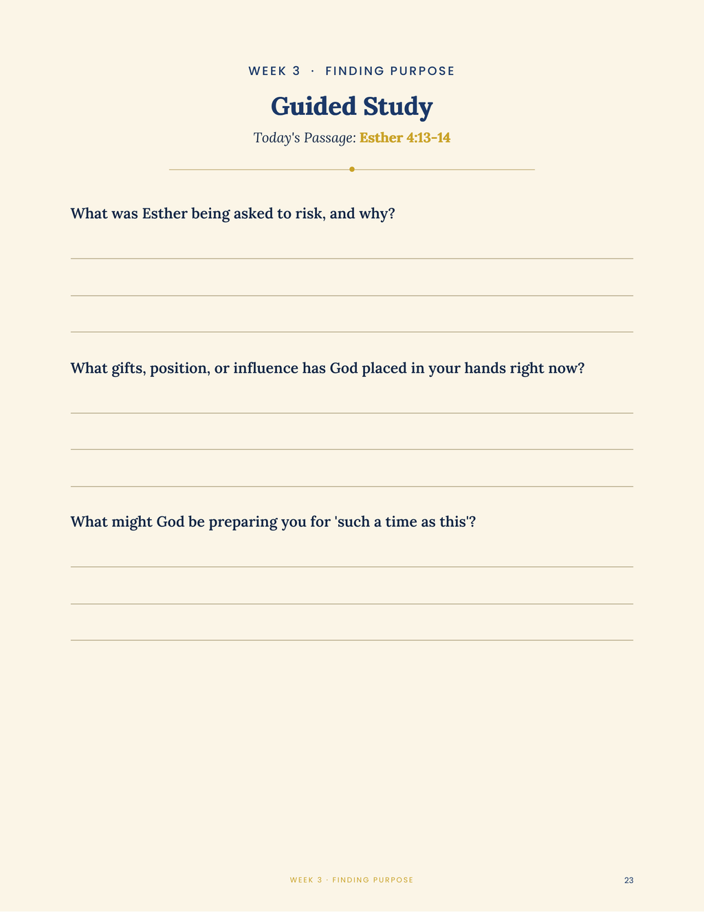 Journey with Purpose — Printed Journal