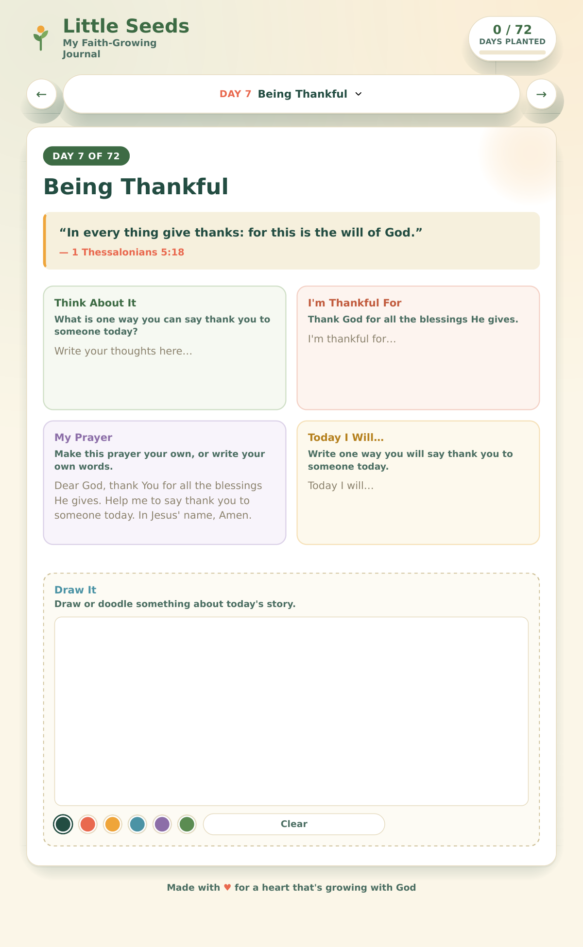 Little Seeds: My Faith-Growing Interactive Journal — Ages 5–10