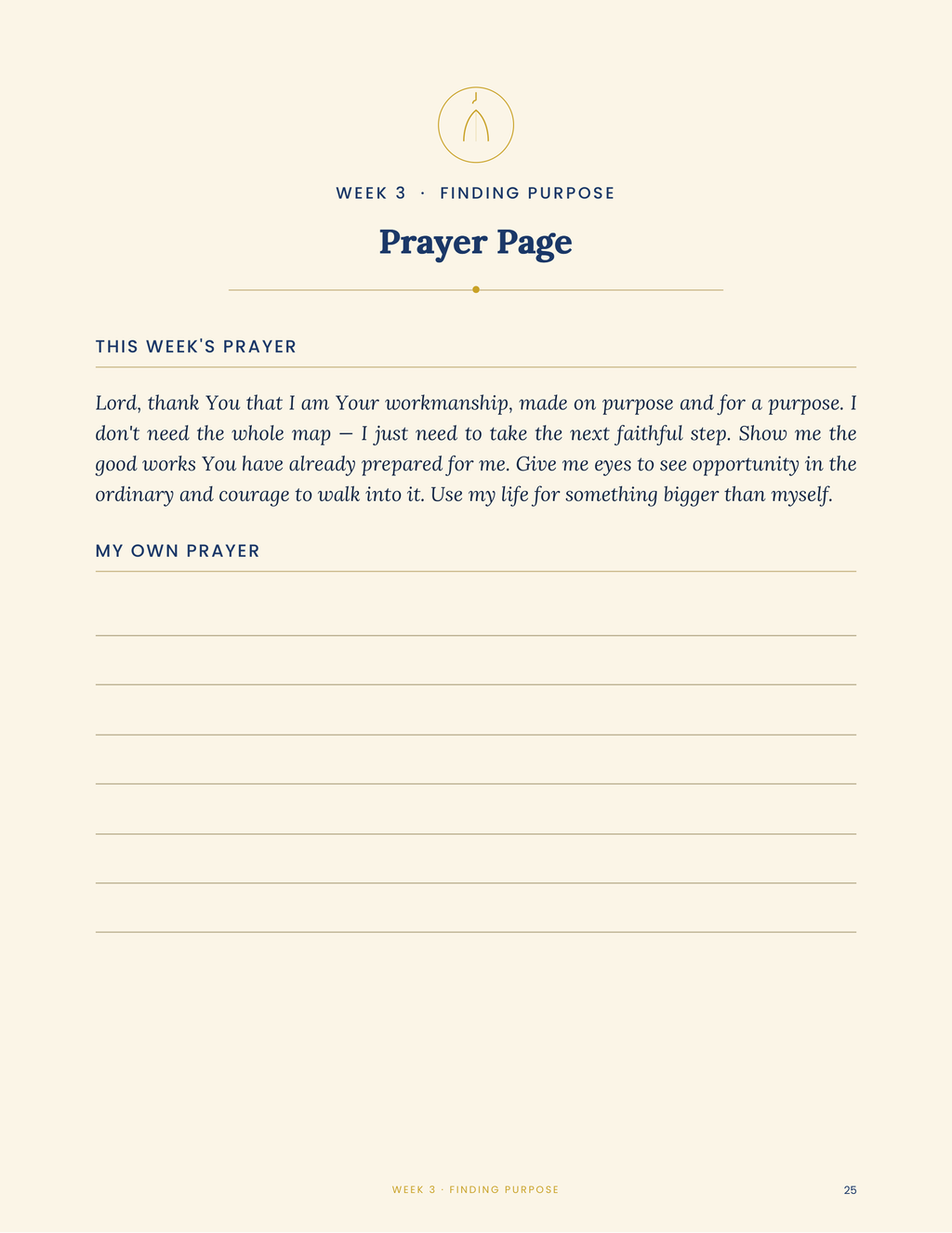 Journey with Purpose — Printed Journal