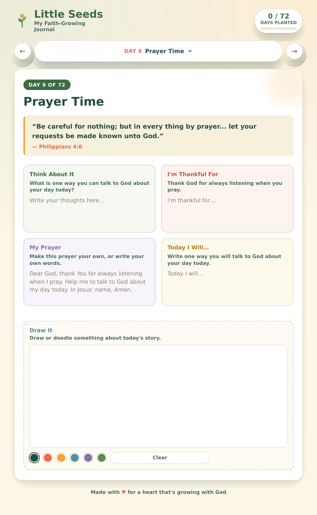 Little Seeds: My Faith-Growing Interactive Journal — Ages 5–10