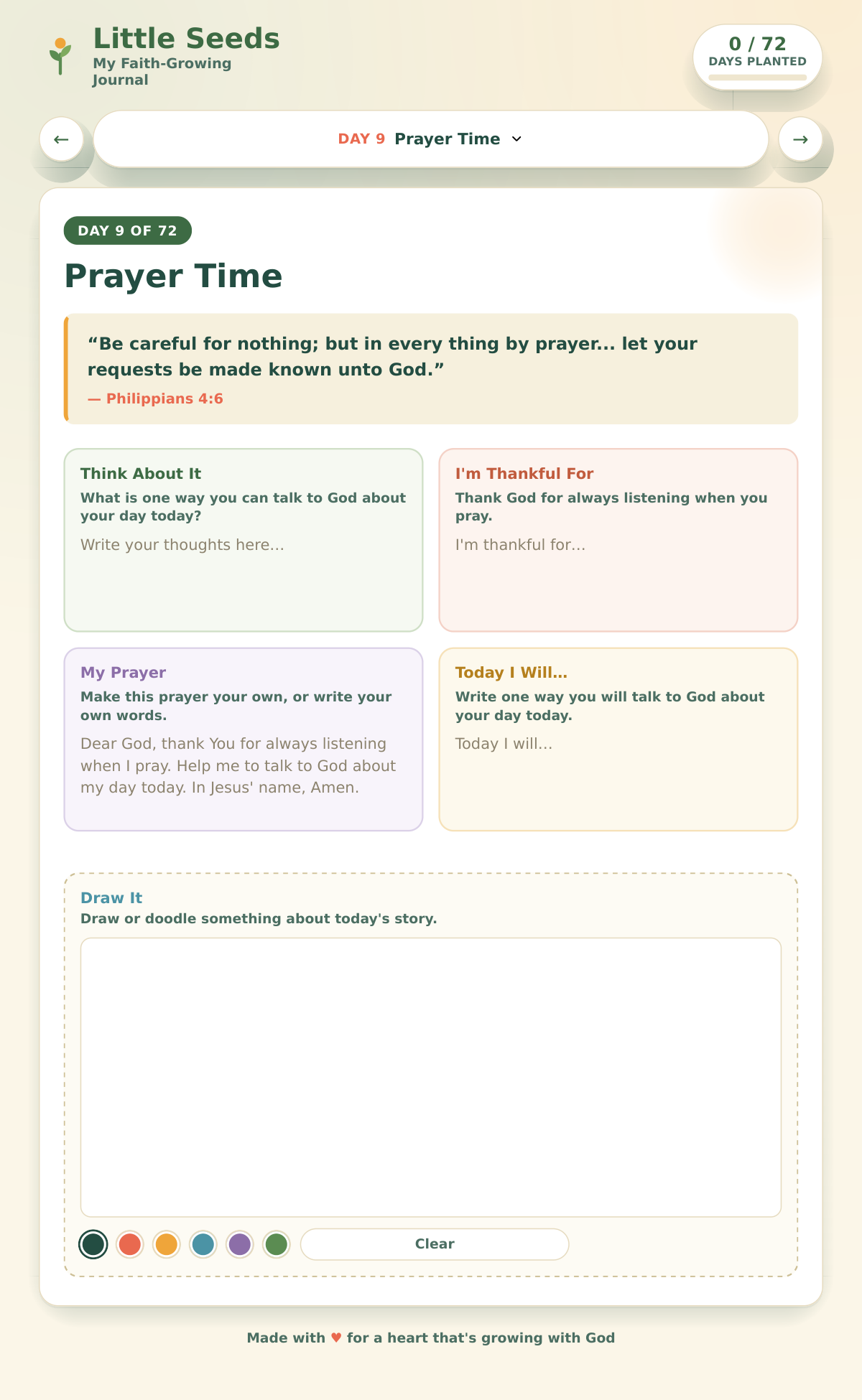Little Seeds: My Faith-Growing Interactive Journal — Ages 5–10