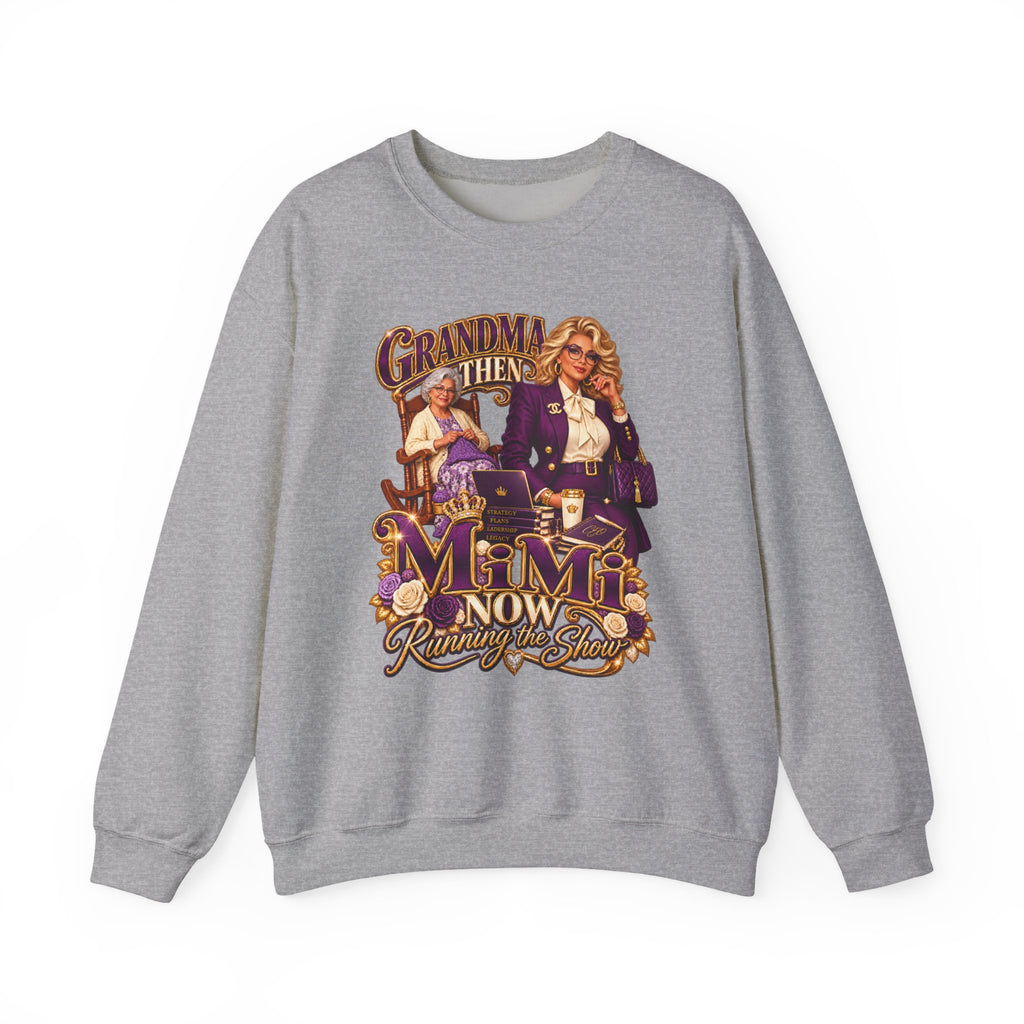 Grandma to MiMi  | Fabulous Grandma Glow-Up Crewneck Sweatshirt