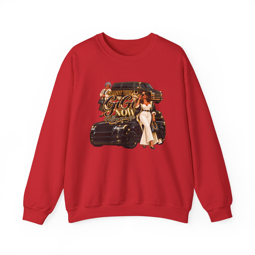 Granny to GiGi | Luxury Lifestyle Crewneck Sweatshirt – African American Grandma Glow-Up Collection