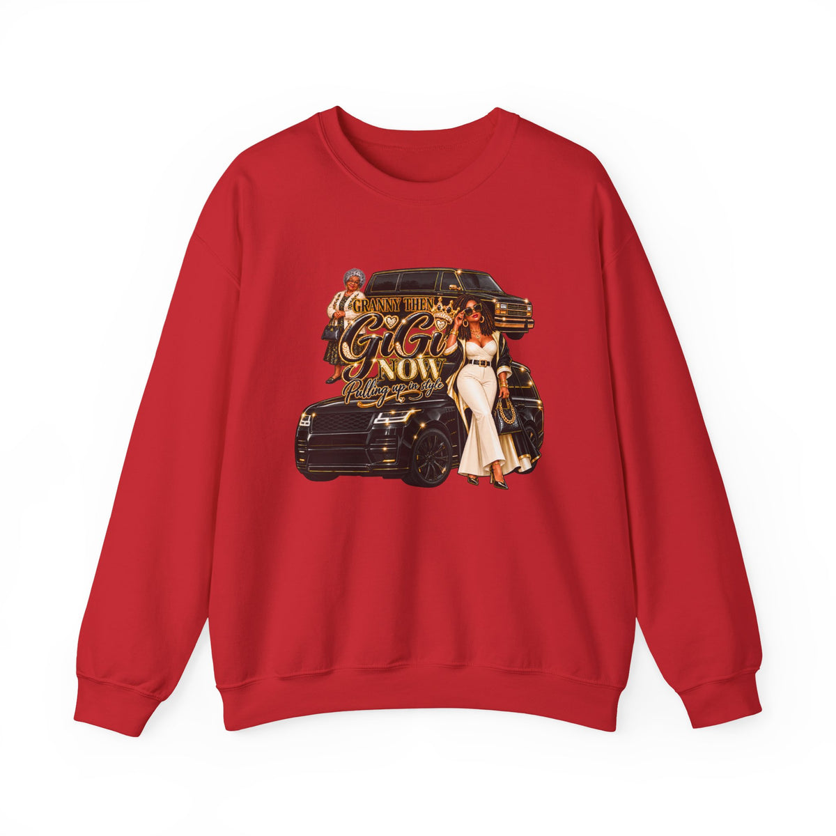 Granny to GiGi | Luxury Lifestyle Crewneck Sweatshirt – African American Grandma Glow-Up Collection