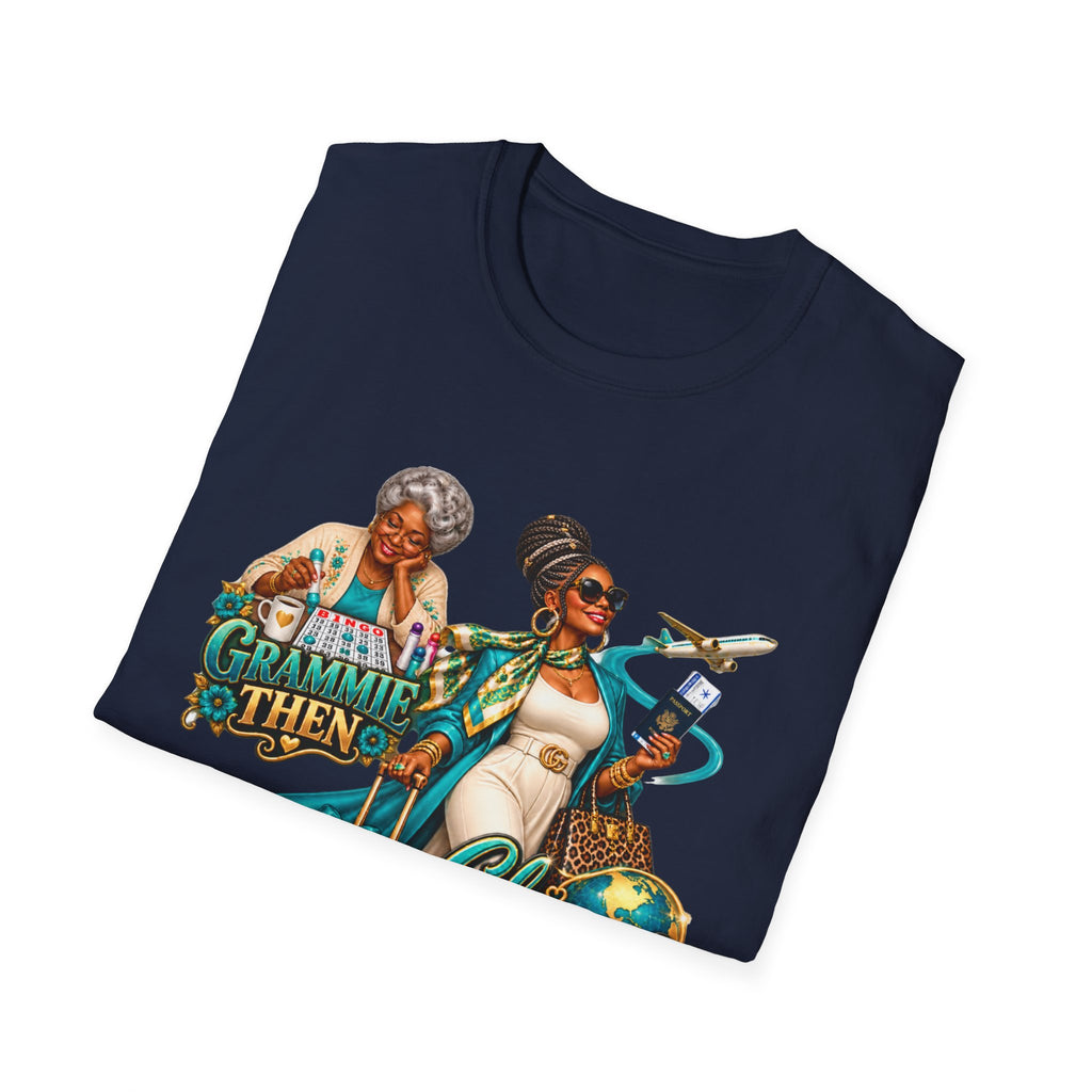 Grammie to Glamma | Jet-Setting Grandma Graphic Tee –African American  Grandma Glow-Up Collection