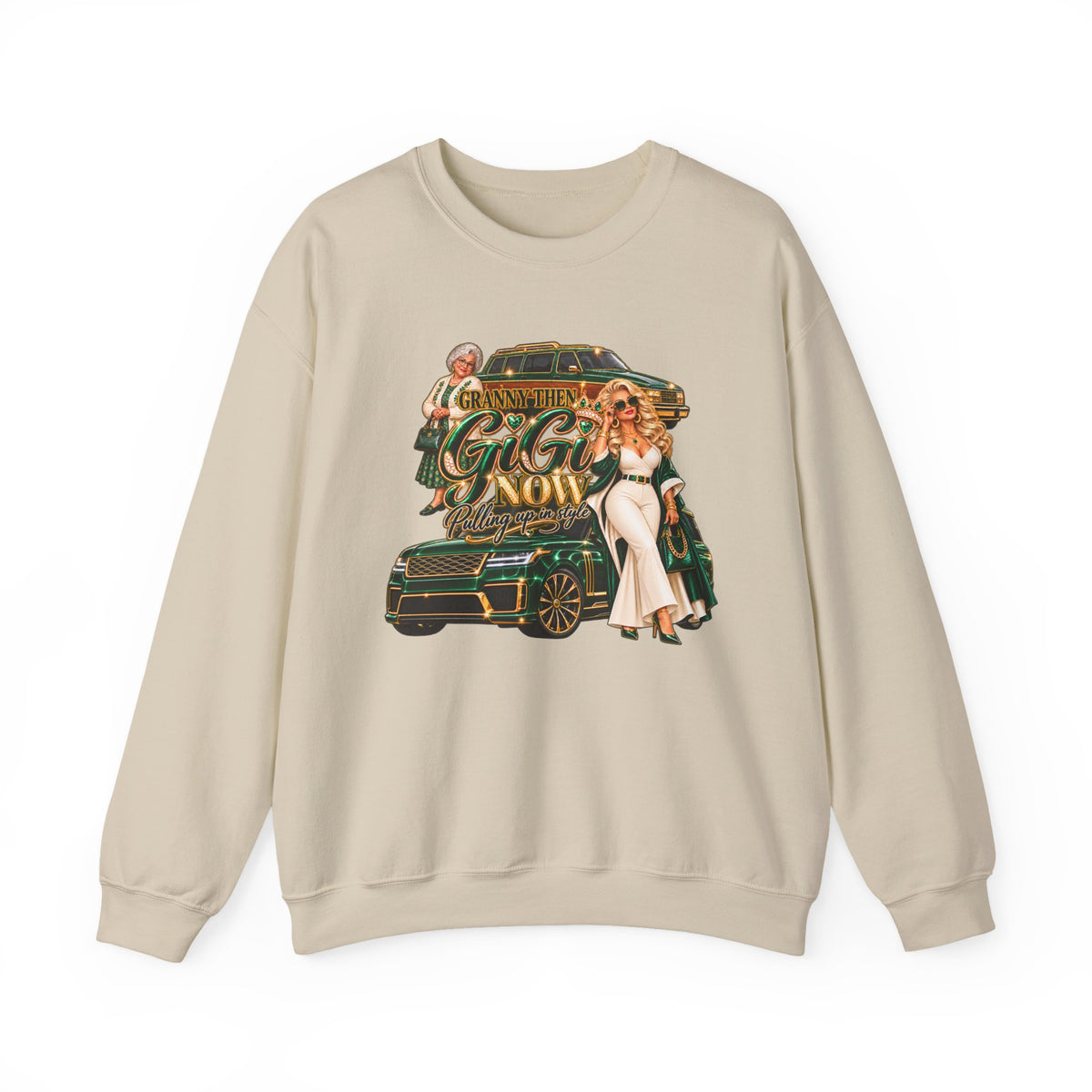 Granny to GiGi | Luxury Lifestyle Crewneck Sweatshirt – Grandma Glow-Up Collection
