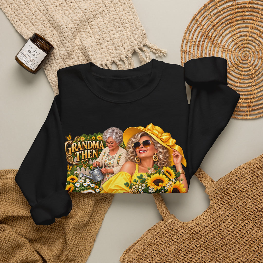 Grandma to Sunshine | Grandma Glow-Up Cozy Crewneck Sweatshirt