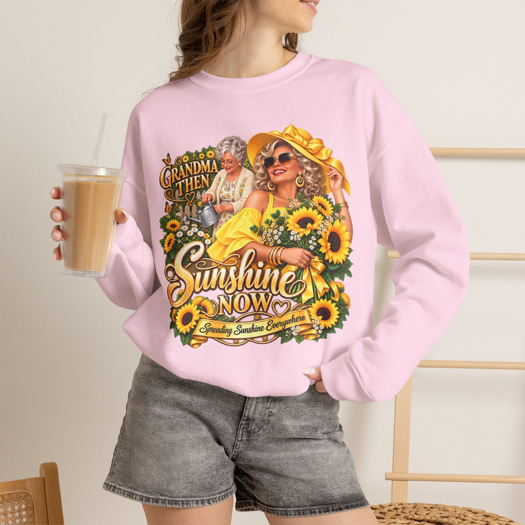 Grandma to Sunshine | Grandma Glow-Up Cozy Crewneck Sweatshirt