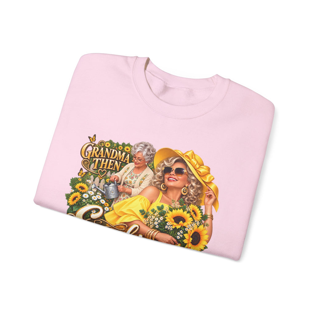 Grandma to Sunshine | Grandma Glow-Up Cozy Crewneck Sweatshirt