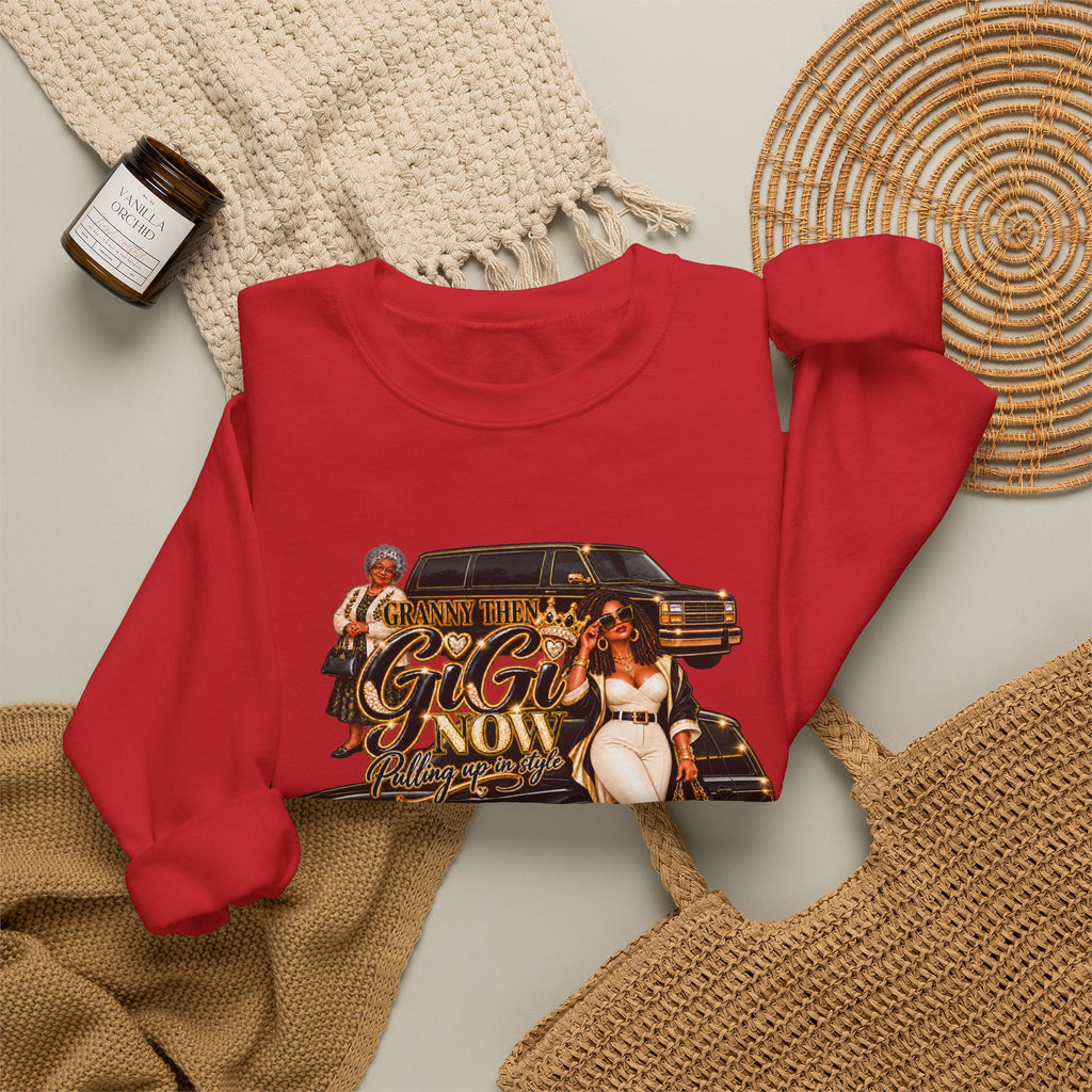 Granny to GiGi | Luxury Lifestyle Crewneck Sweatshirt – African American Grandma Glow-Up Collection