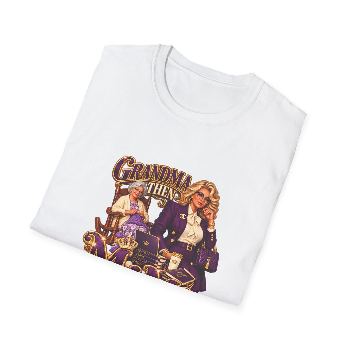 Then Grandma, Now MiMi | Grandma Glow-Up Graphic T-Shirt