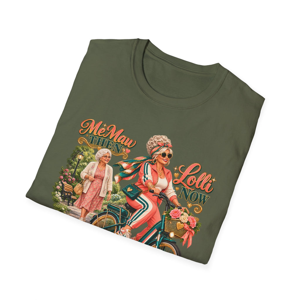 MeMaw to Lolli | Rolling in Style Grandma Glow-Up Graphic Tee