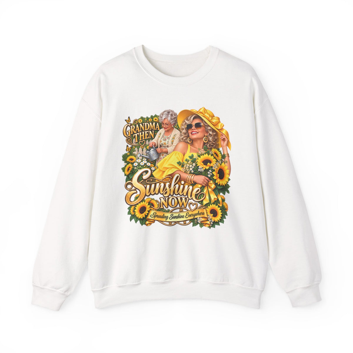 Grandma to Sunshine | Grandma Glow-Up Cozy Crewneck Sweatshirt