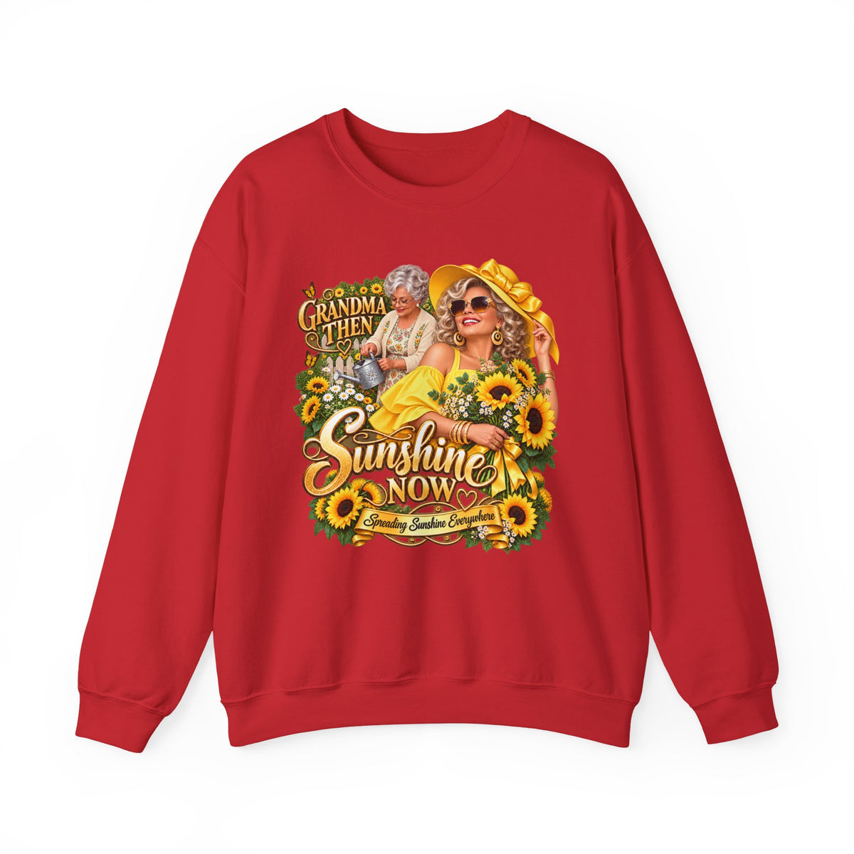 Grandma to Sunshine | Grandma Glow-Up Cozy Crewneck Sweatshirt