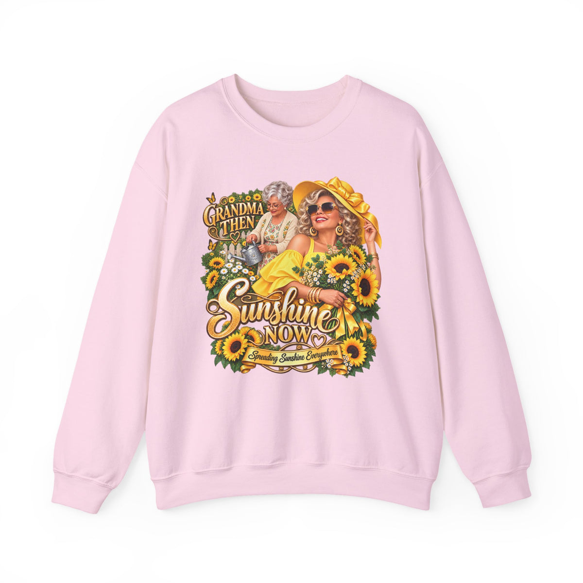 Grandma to Sunshine | Grandma Glow-Up Cozy Crewneck Sweatshirt