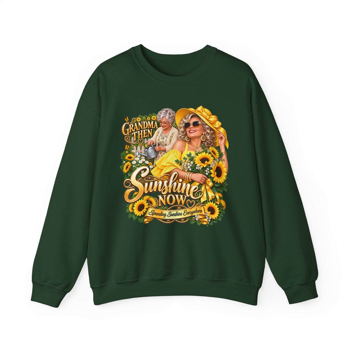 Grandma to Sunshine | Grandma Glow-Up Cozy Crewneck Sweatshirt