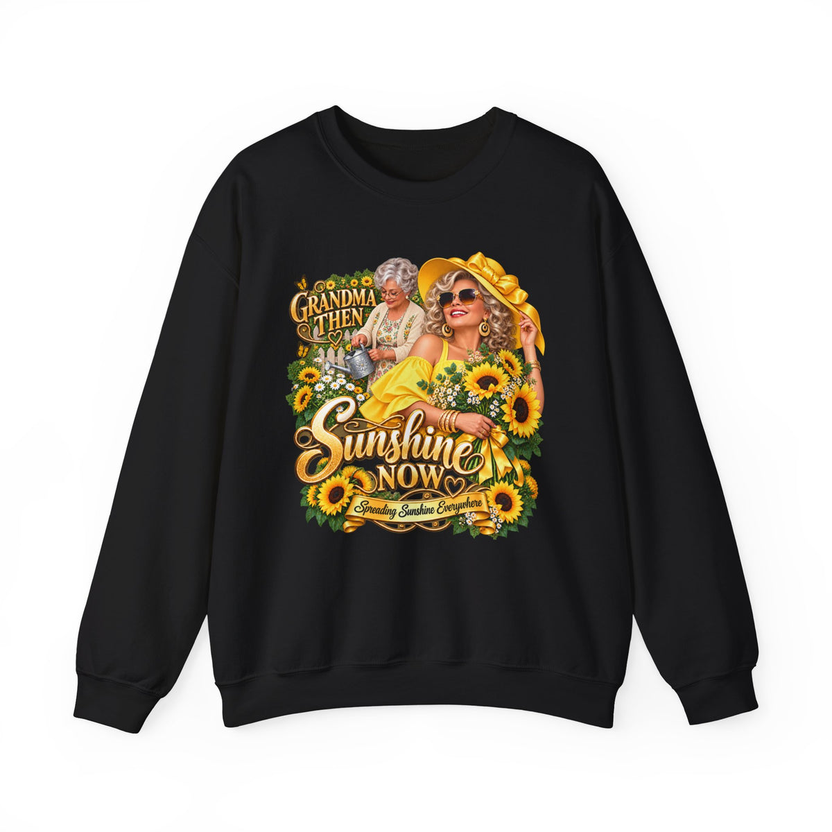 Grandma to Sunshine | Grandma Glow-Up Cozy Crewneck Sweatshirt
