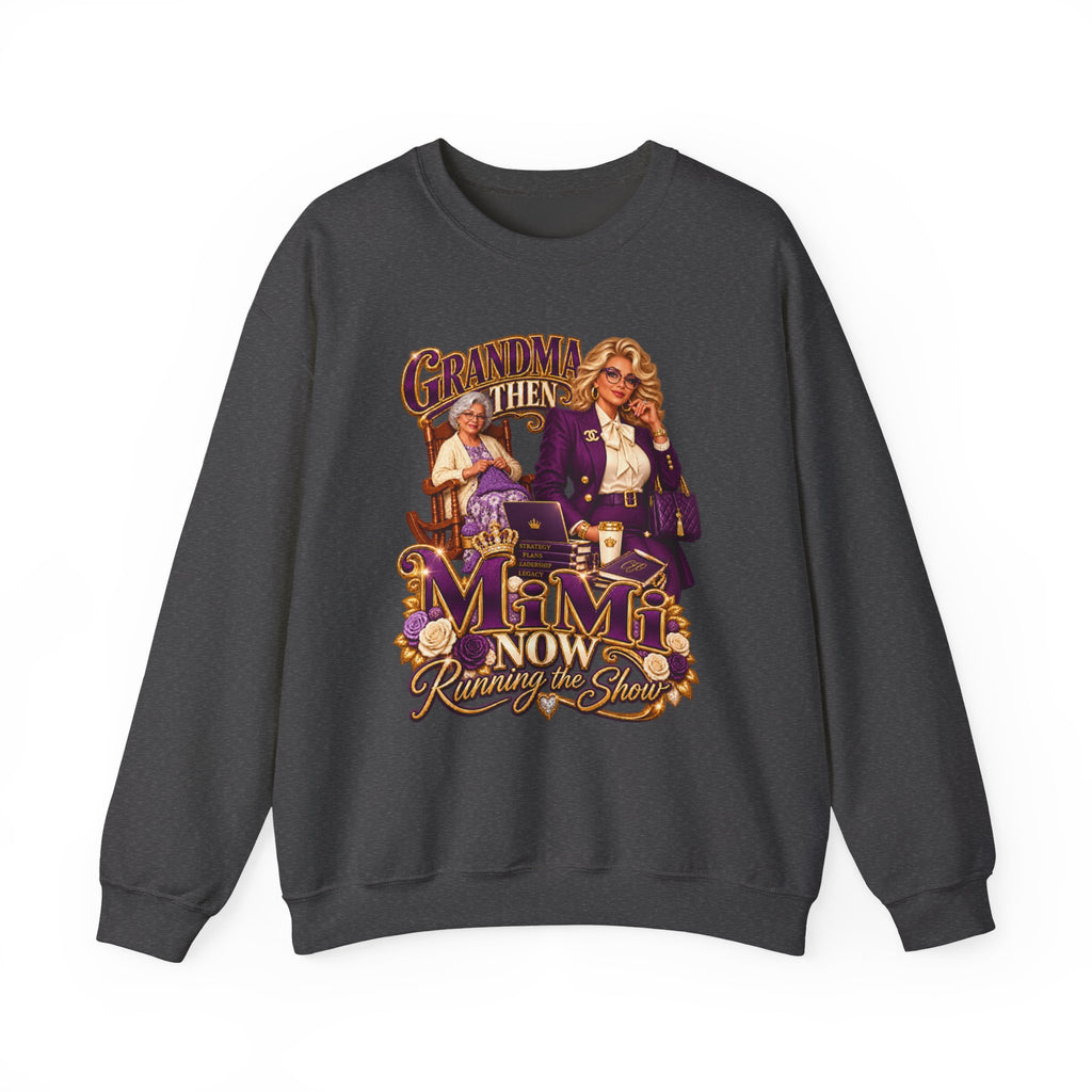 Grandma to MiMi  | Fabulous Grandma Glow-Up Crewneck Sweatshirt