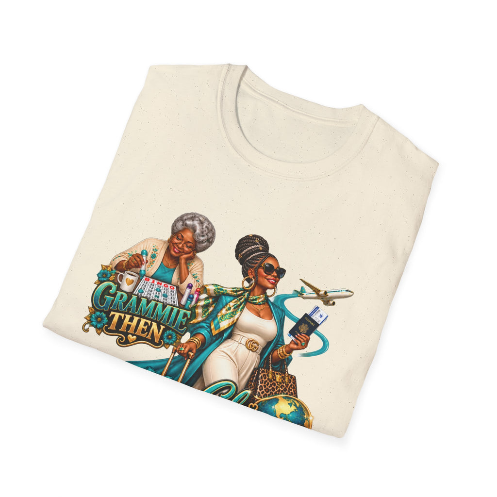 Grammie to Glamma | Jet-Setting Grandma Graphic Tee –African American  Grandma Glow-Up Collection