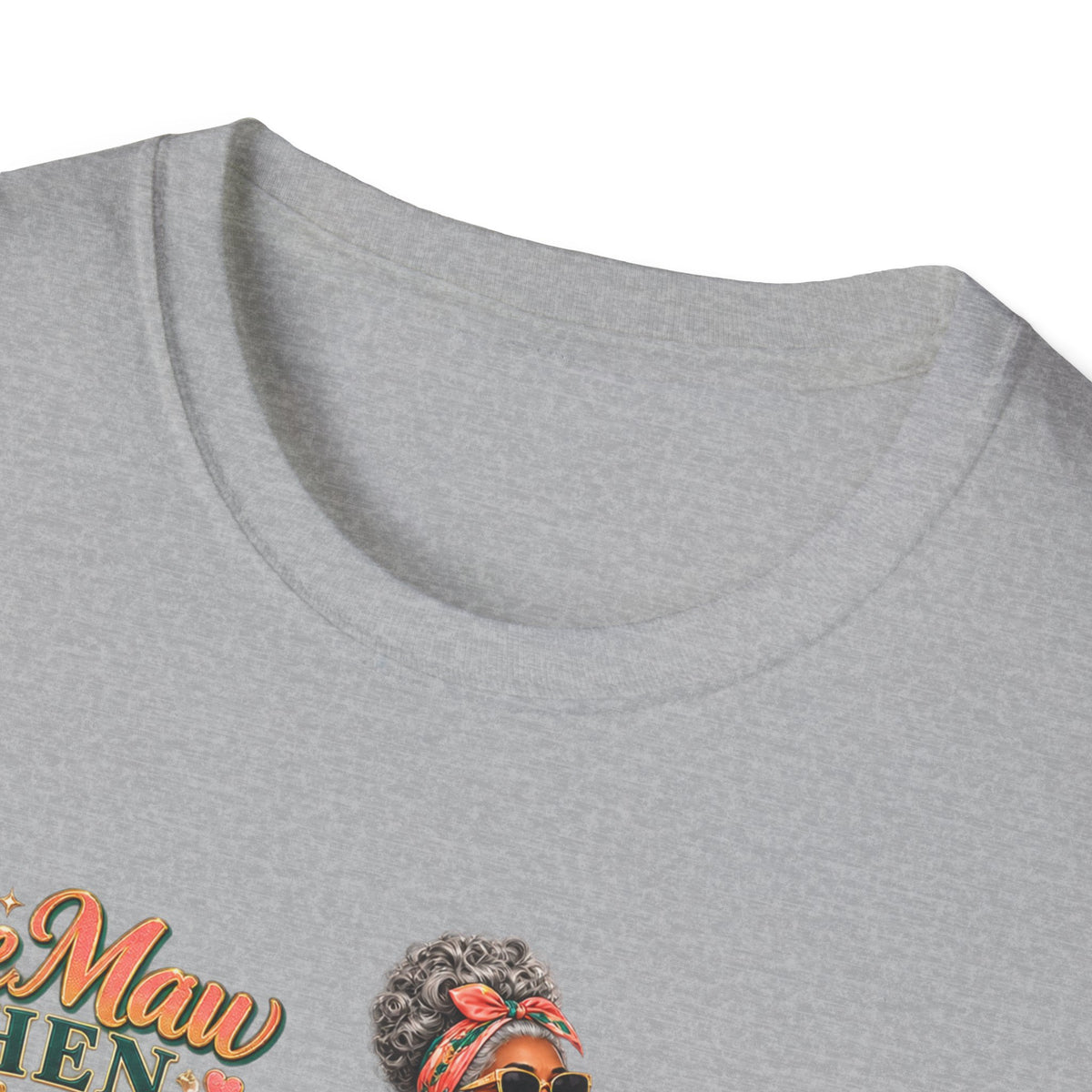 MeMaw to Lolli | Rolling in Style African American Grandma Glow-Up Graphic Tee