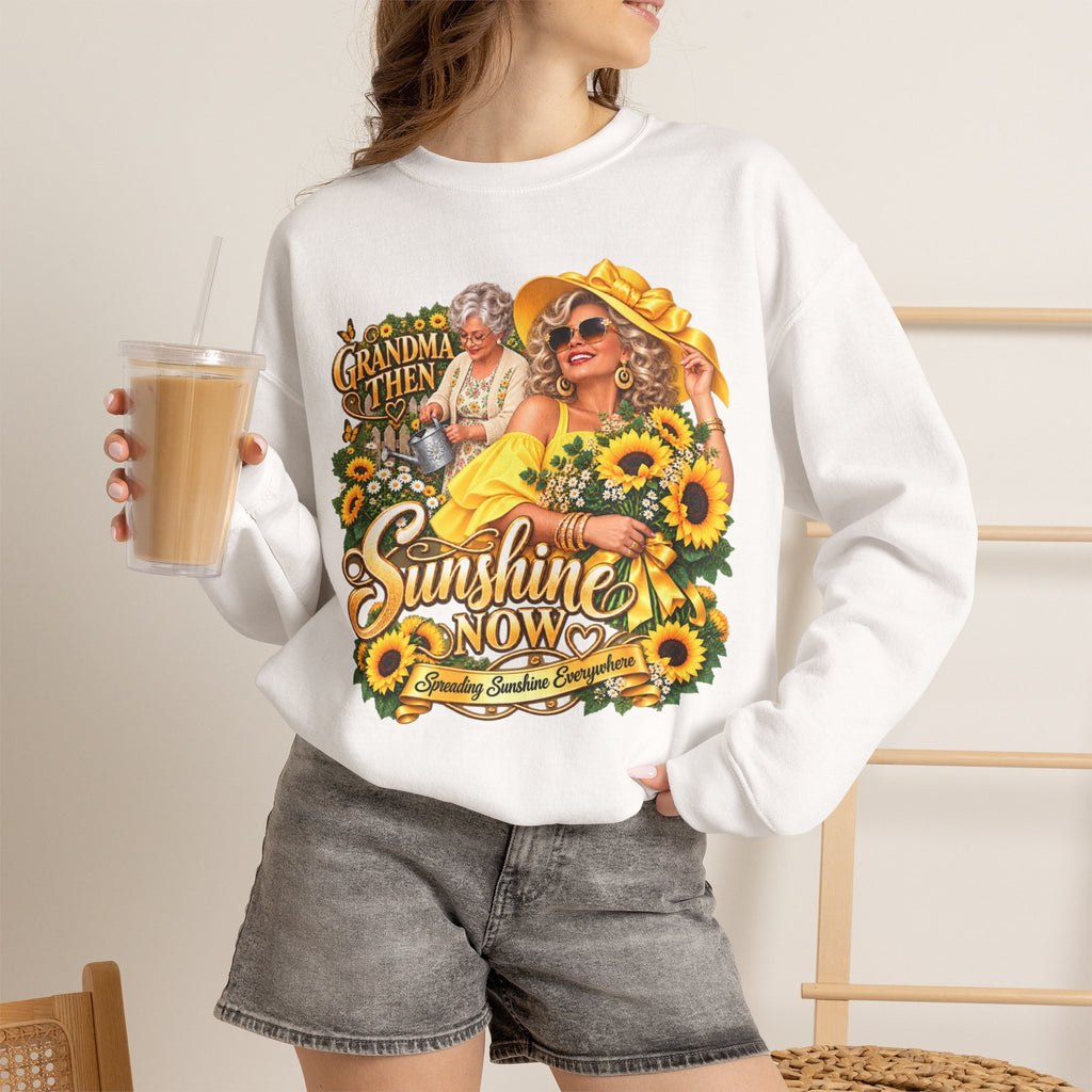 Grandma to Sunshine | Grandma Glow-Up Cozy Crewneck Sweatshirt