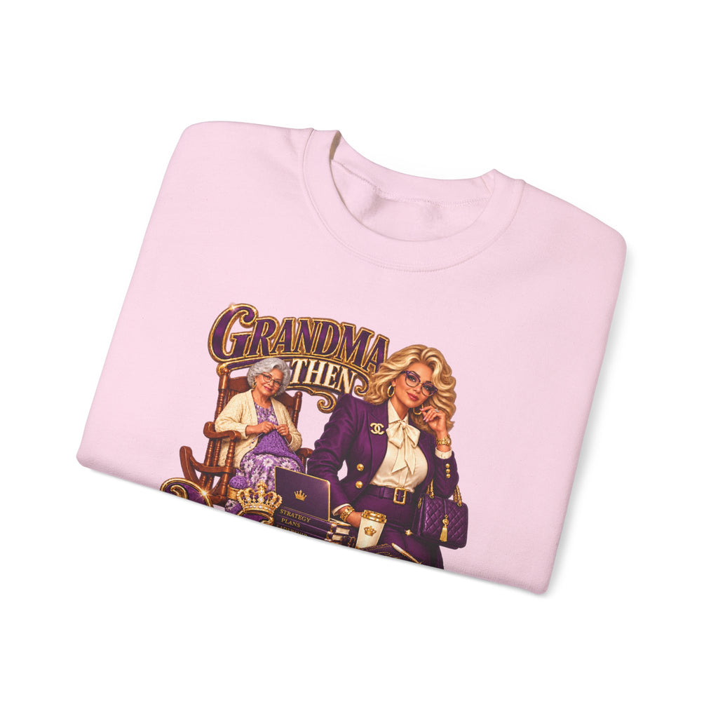 Grandma to MiMi  | Fabulous Grandma Glow-Up Crewneck Sweatshirt