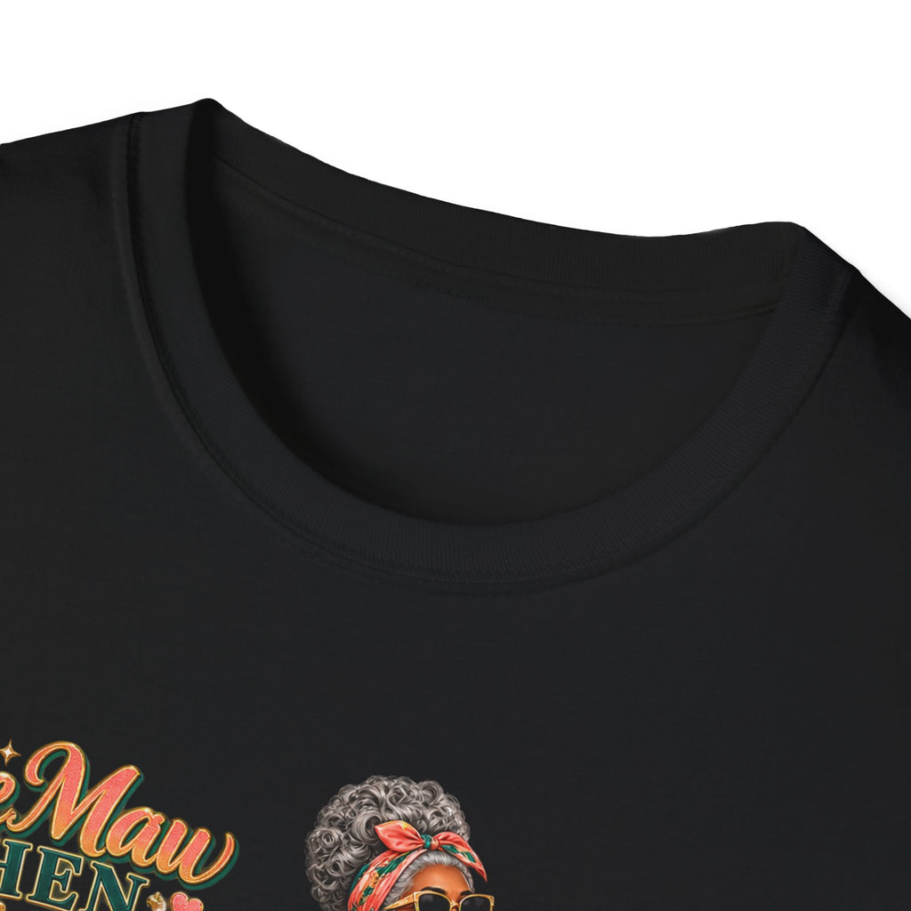 MeMaw to Lolli | Rolling in Style African American Grandma Glow-Up Graphic Tee