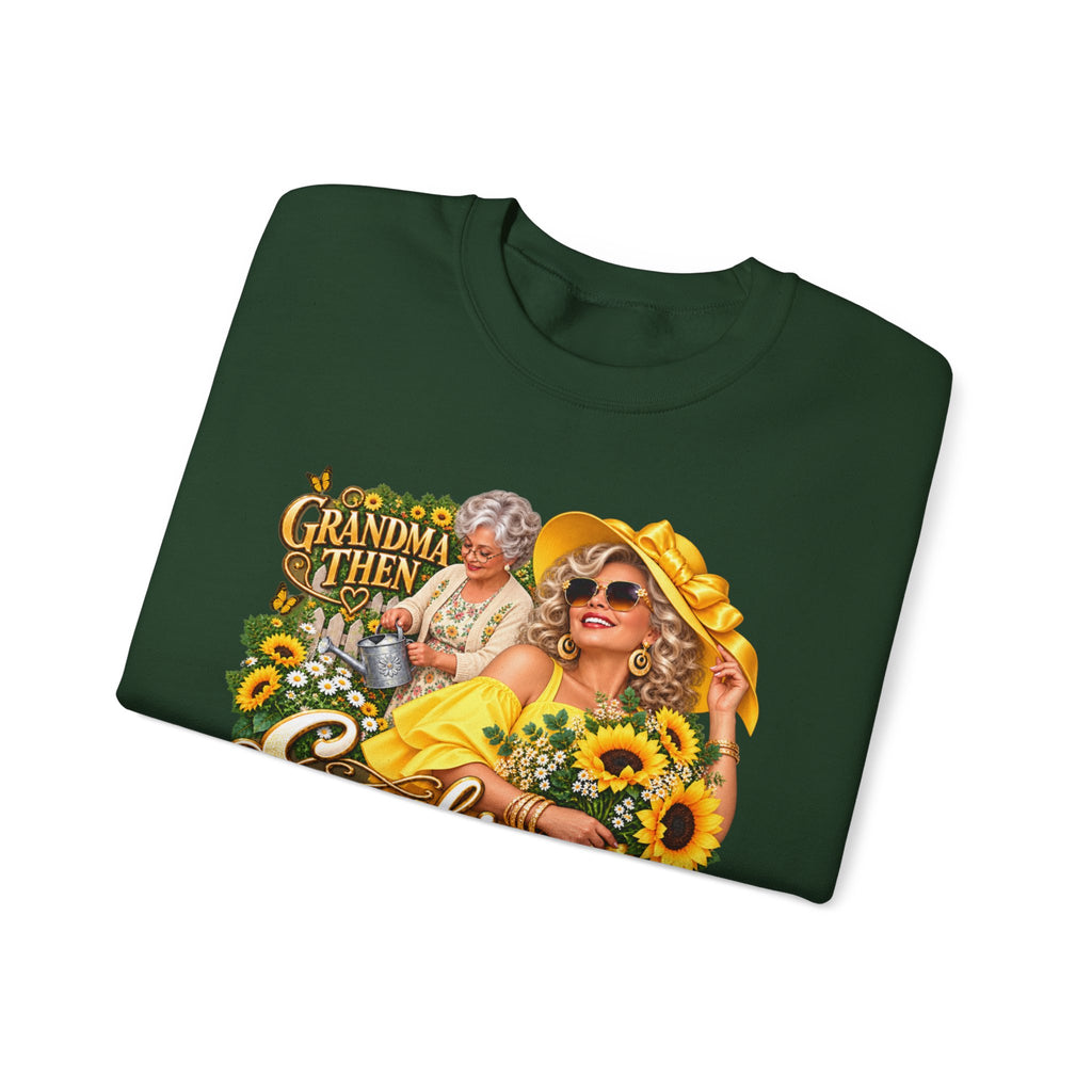 Grandma to Sunshine | Grandma Glow-Up Cozy Crewneck Sweatshirt