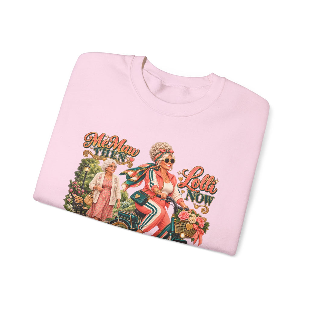 MeMaw to Lolli | Rolling in Style Crewneck Sweatshirt – Grandma Glow-Up Collection