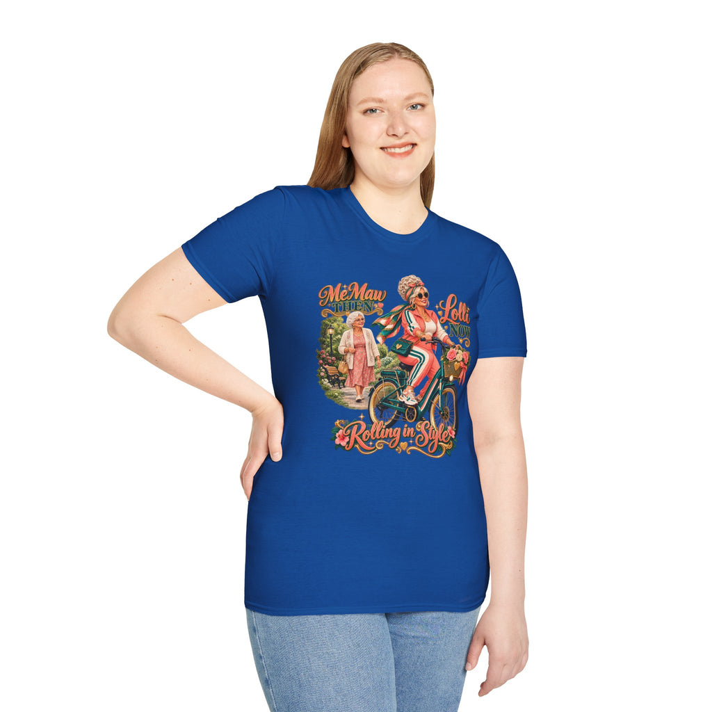 MeMaw to Lolli | Rolling in Style Grandma Glow-Up Graphic Tee