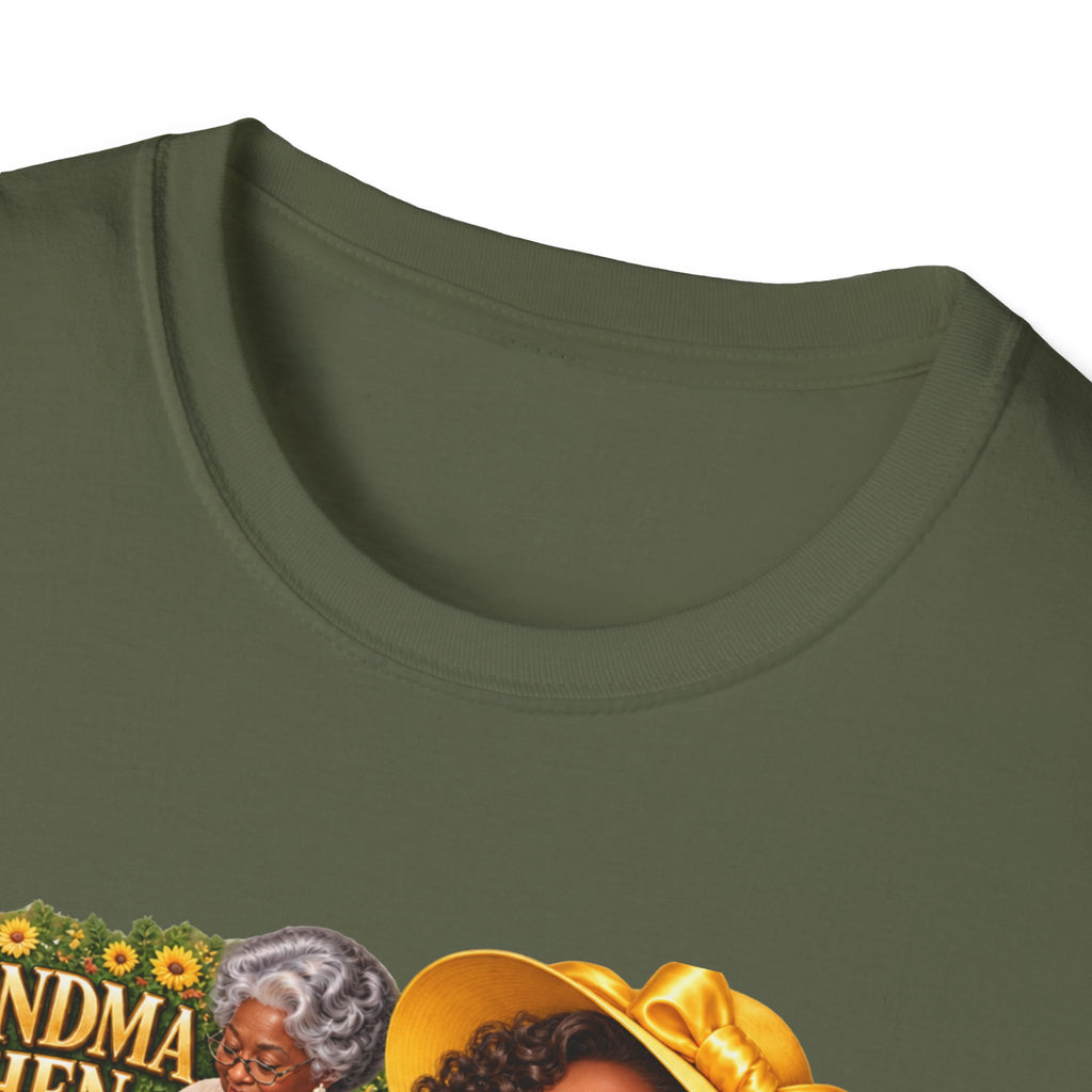 Grandma to Sunshine | African American Grandma Glow-Up Graphic Tee – Sunshine Edition