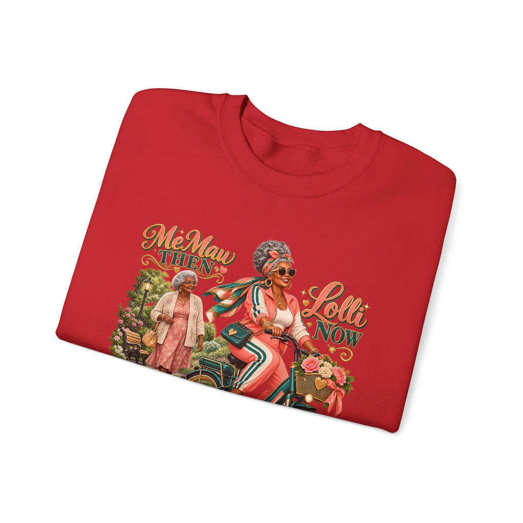 MeMaw to Lolli | Rolling in Style Crewneck Sweatshirt – African American Grandma Glow-Up Collection