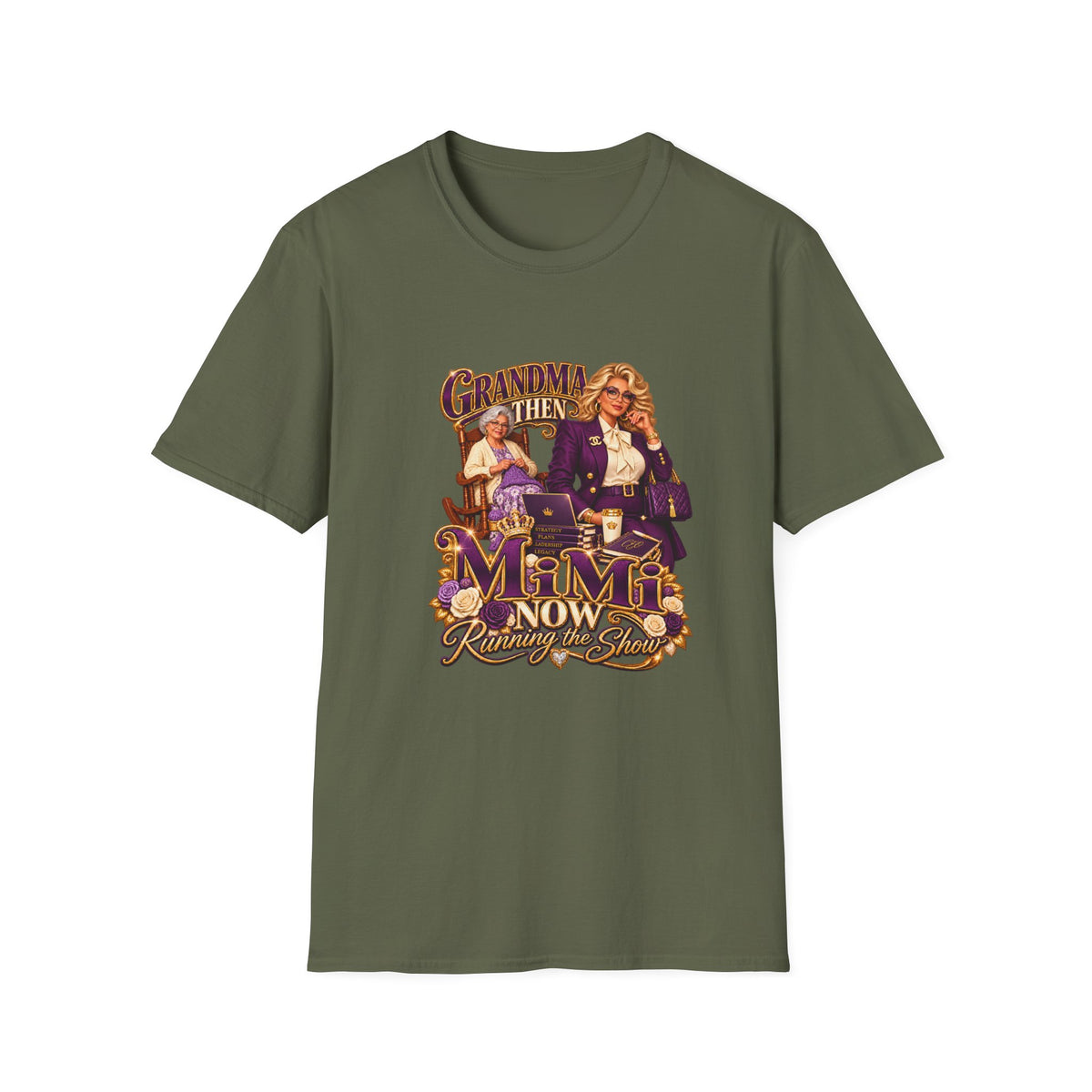 Then Grandma, Now MiMi | Grandma Glow-Up Graphic T-Shirt