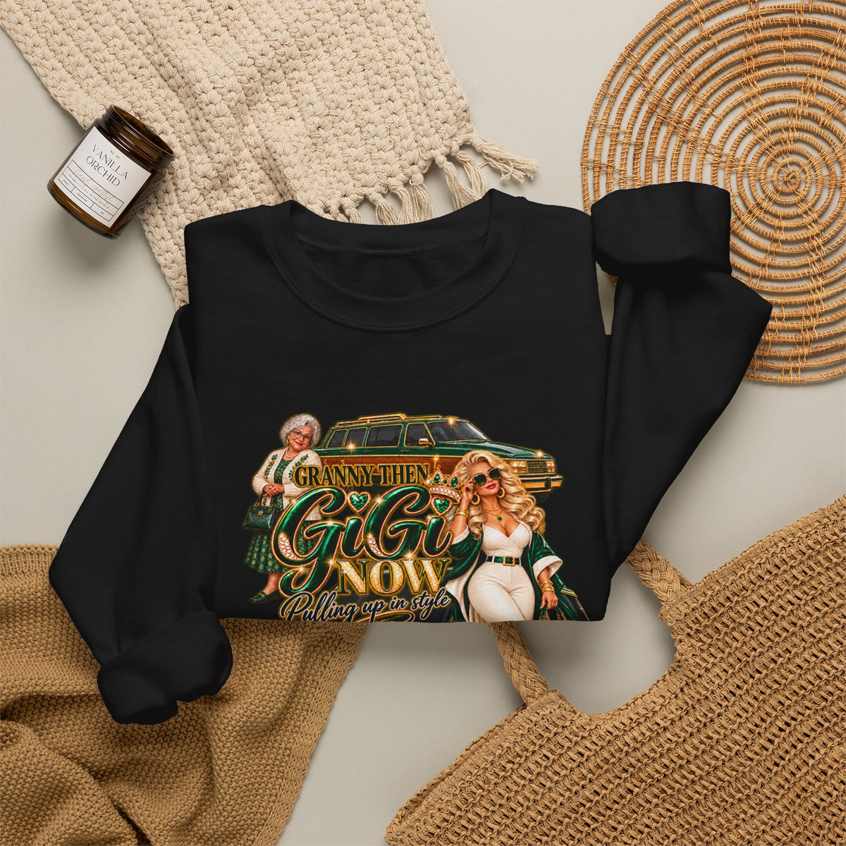 Granny to GiGi | Luxury Lifestyle Crewneck Sweatshirt – Grandma Glow-Up Collection