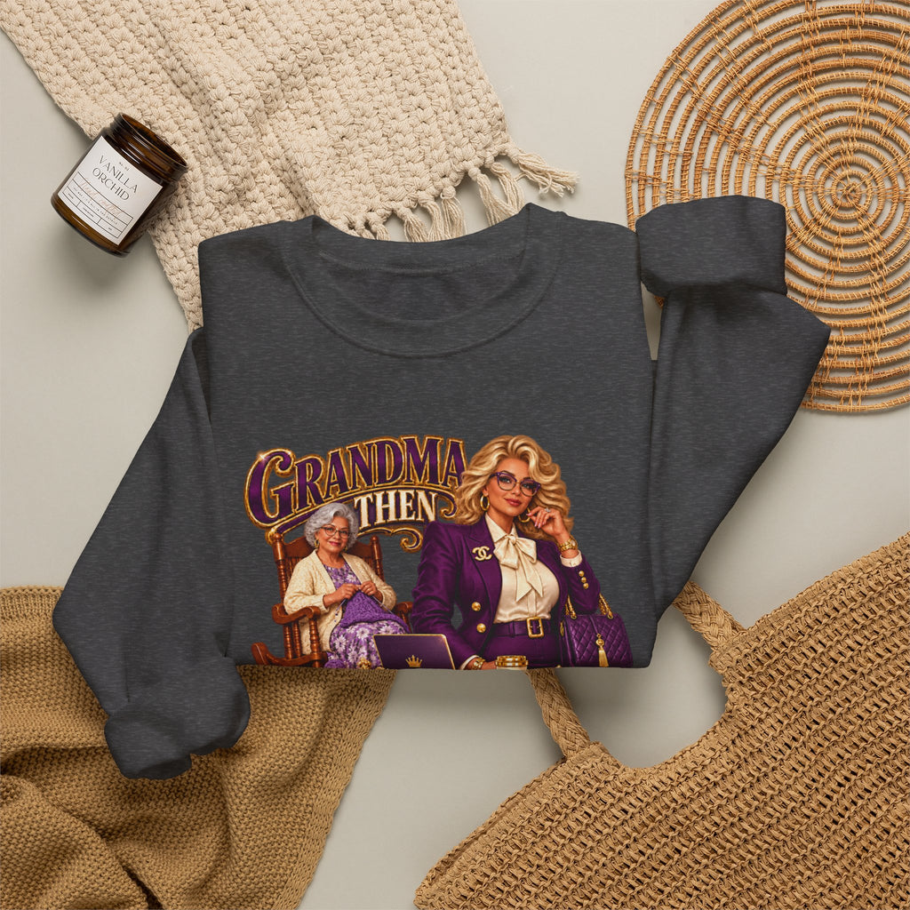 Grandma to MiMi  | Fabulous Grandma Glow-Up Crewneck Sweatshirt