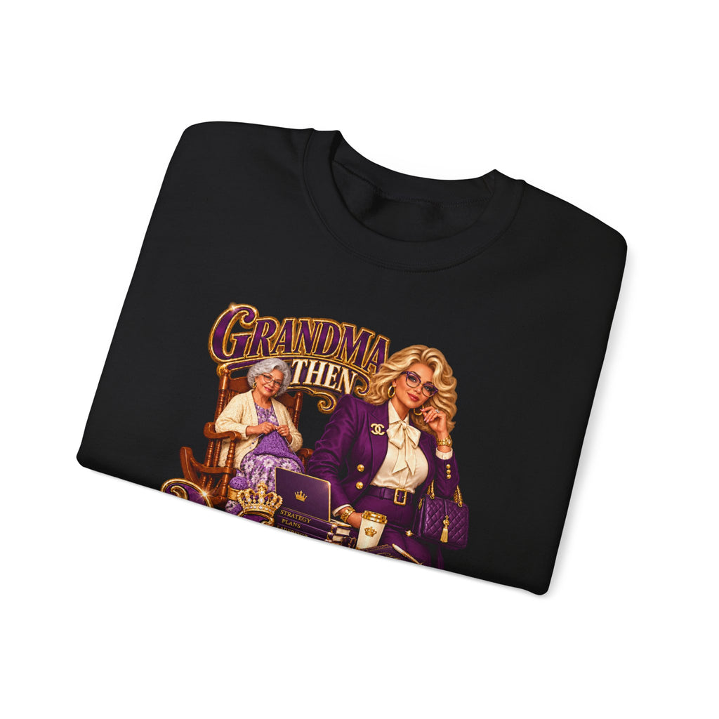 Grandma to MiMi  | Fabulous Grandma Glow-Up Crewneck Sweatshirt