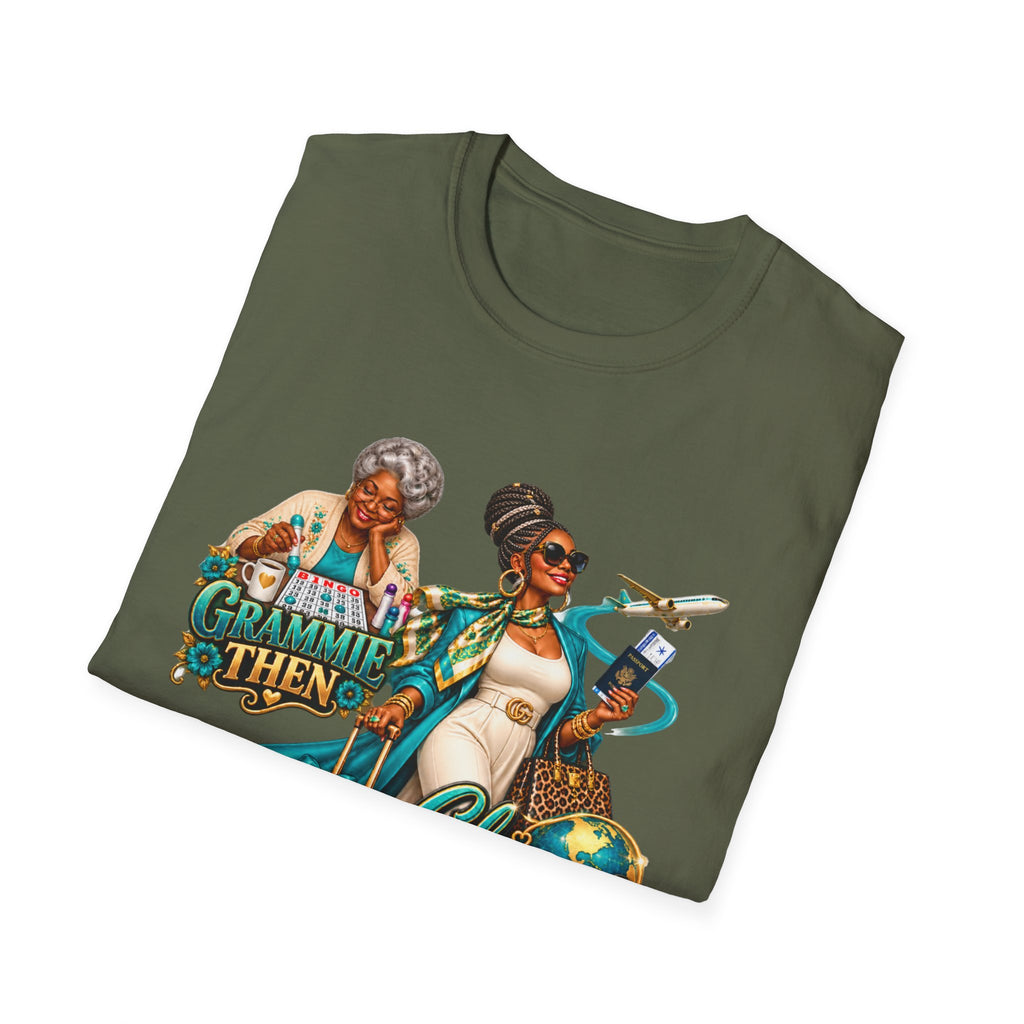 Grammie to Glamma | Jet-Setting Grandma Graphic Tee –African American  Grandma Glow-Up Collection