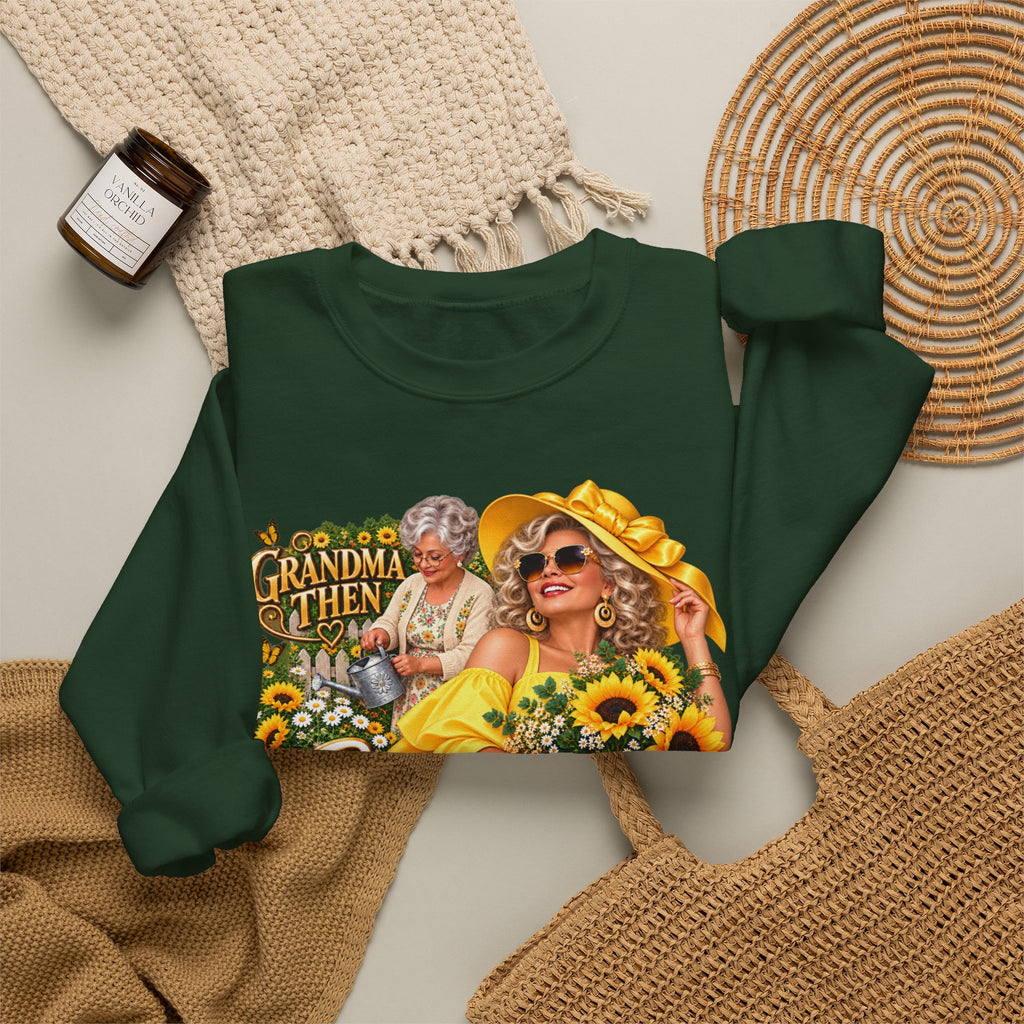 Grandma to Sunshine | Grandma Glow-Up Cozy Crewneck Sweatshirt
