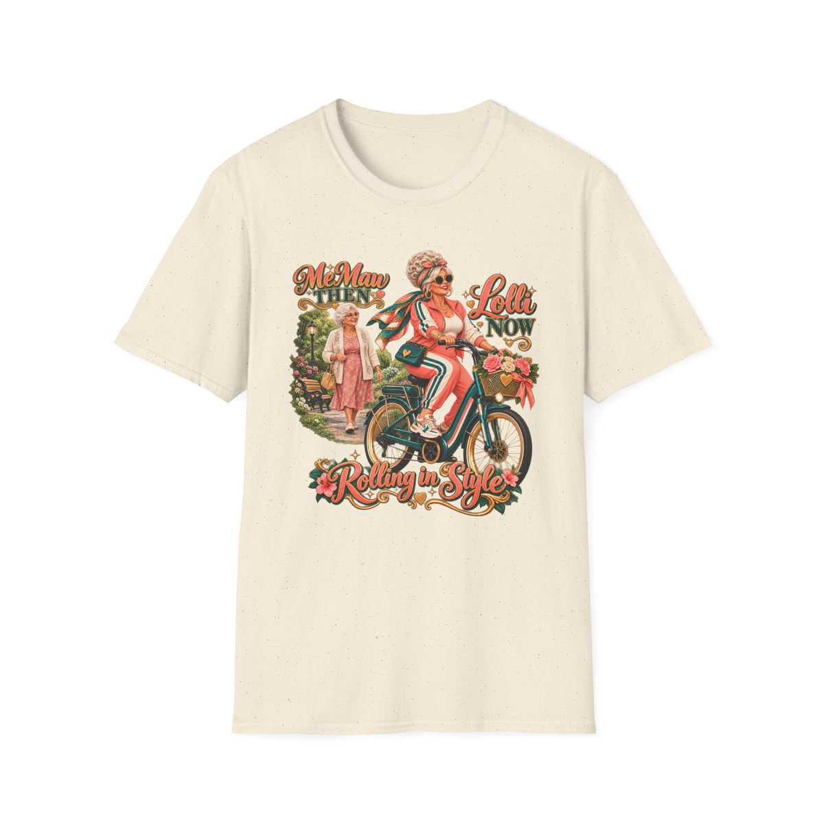 MeMaw to Lolli | Rolling in Style Grandma Glow-Up Graphic Tee