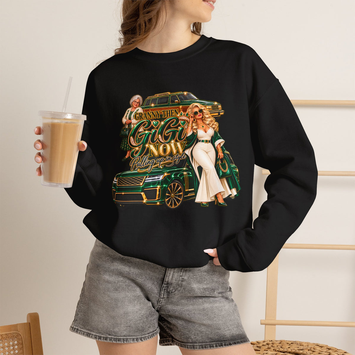 Granny to GiGi | Luxury Lifestyle Crewneck Sweatshirt – Grandma Glow-Up Collection