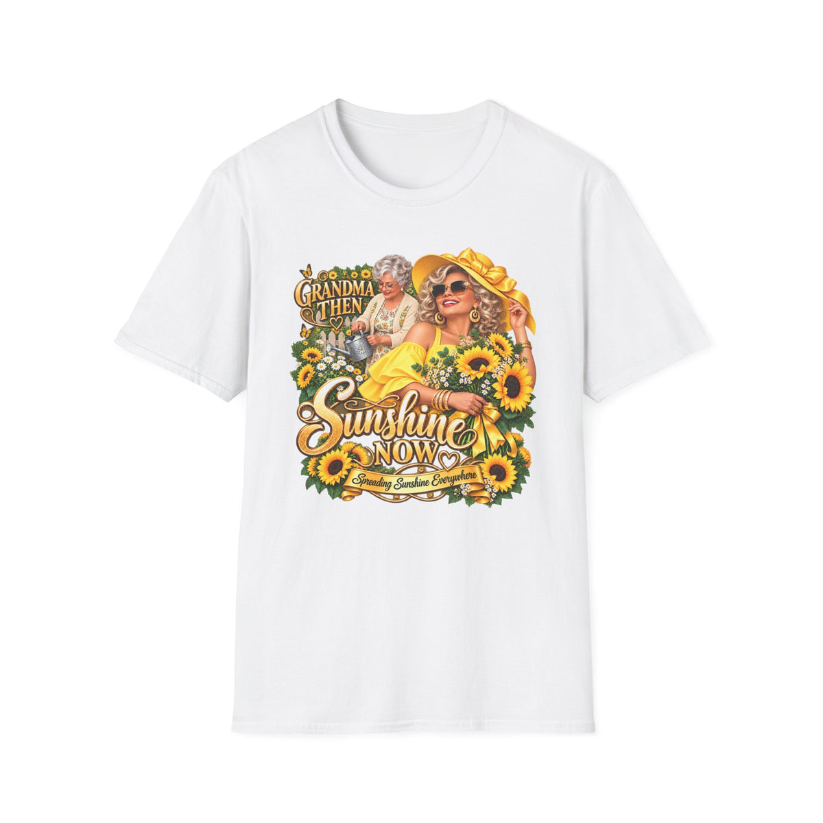 Grandma to Sunshine | Grandma Glow-Up Graphic Tee – Sunshine Edition