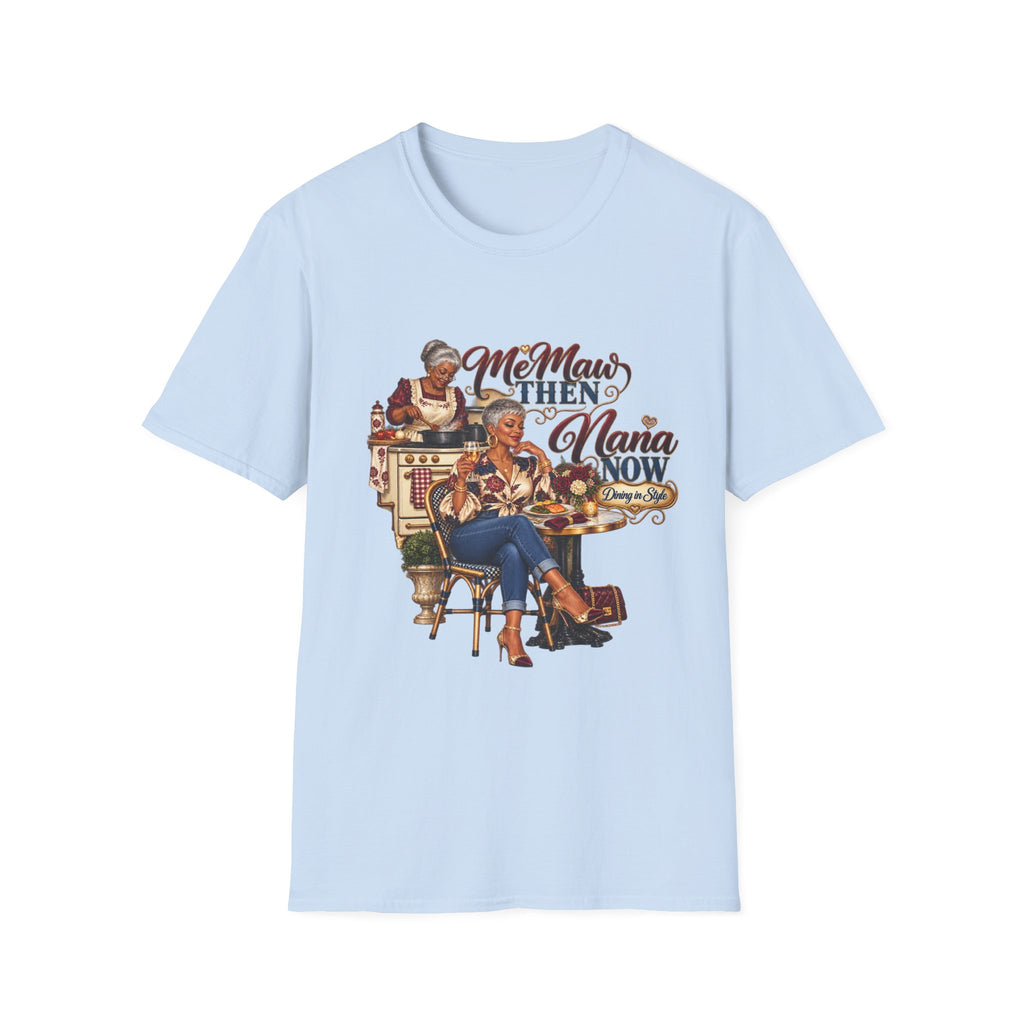 Grandma Glow-Up Graphic Tee – African American Nana Design