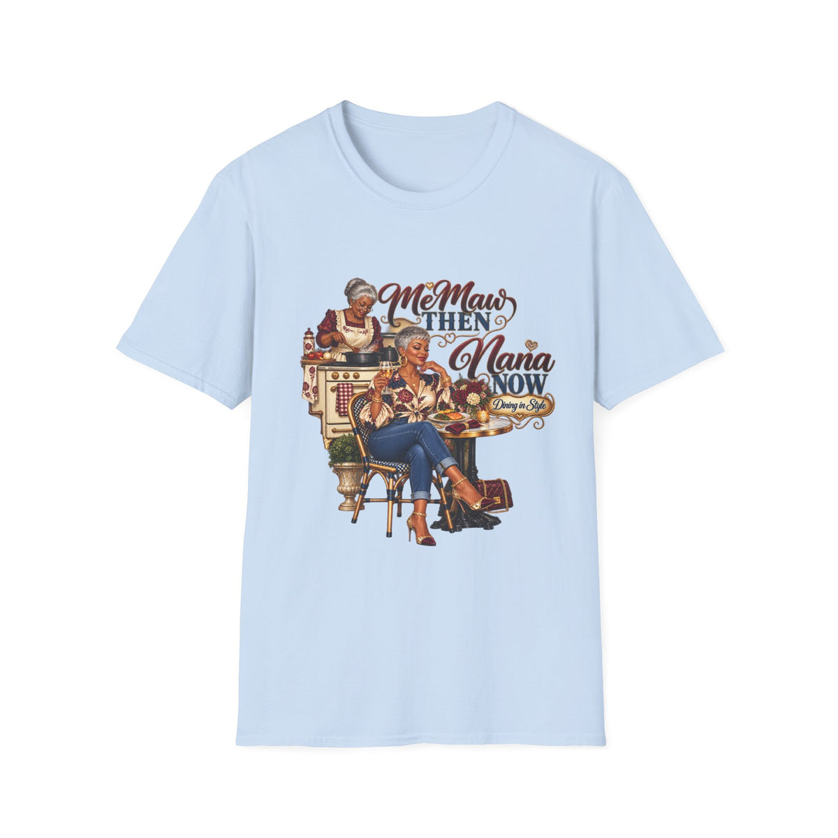 Grandma Glow-Up Graphic Tee – African American Design