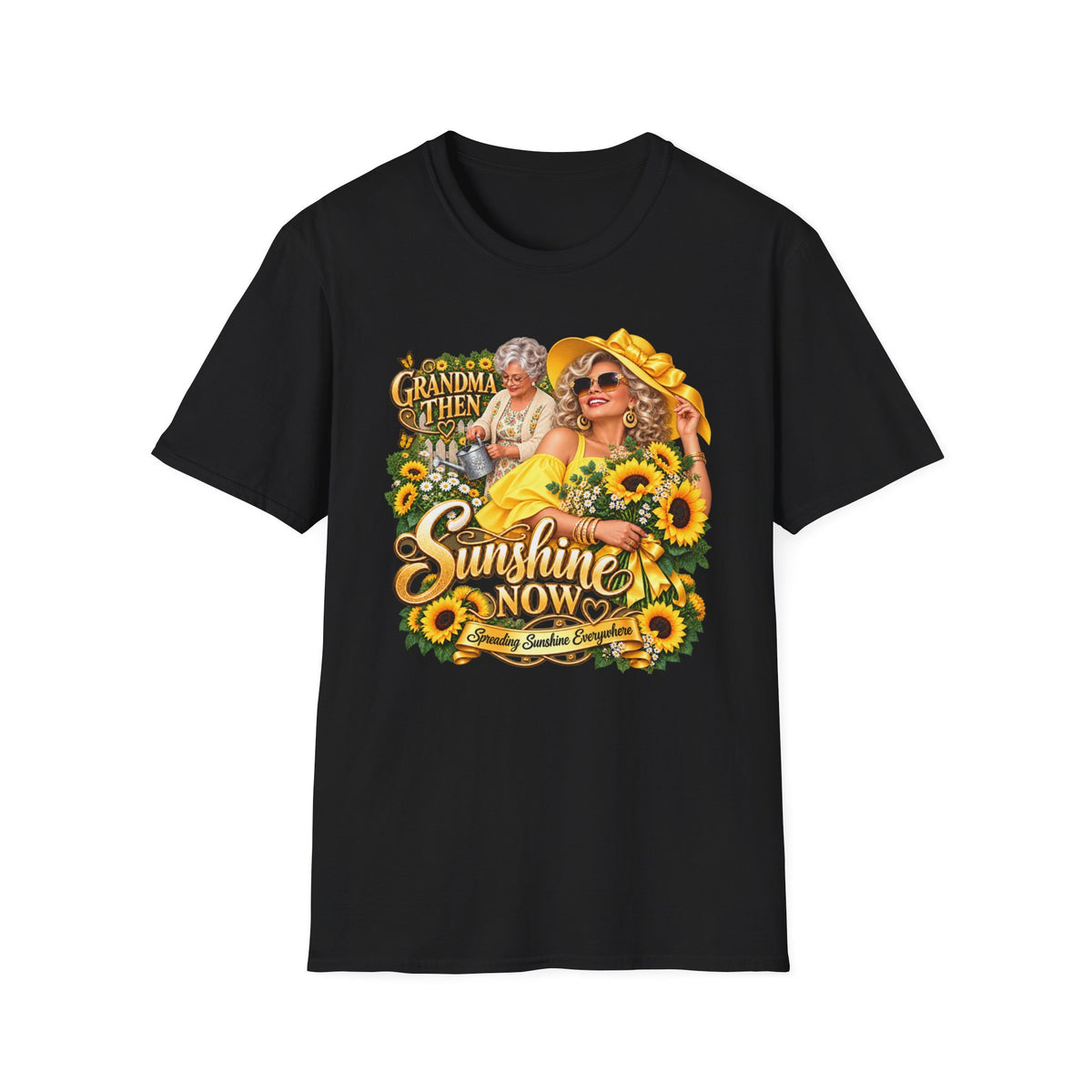 Grandma to Sunshine | Grandma Glow-Up Graphic Tee – Sunshine Edition