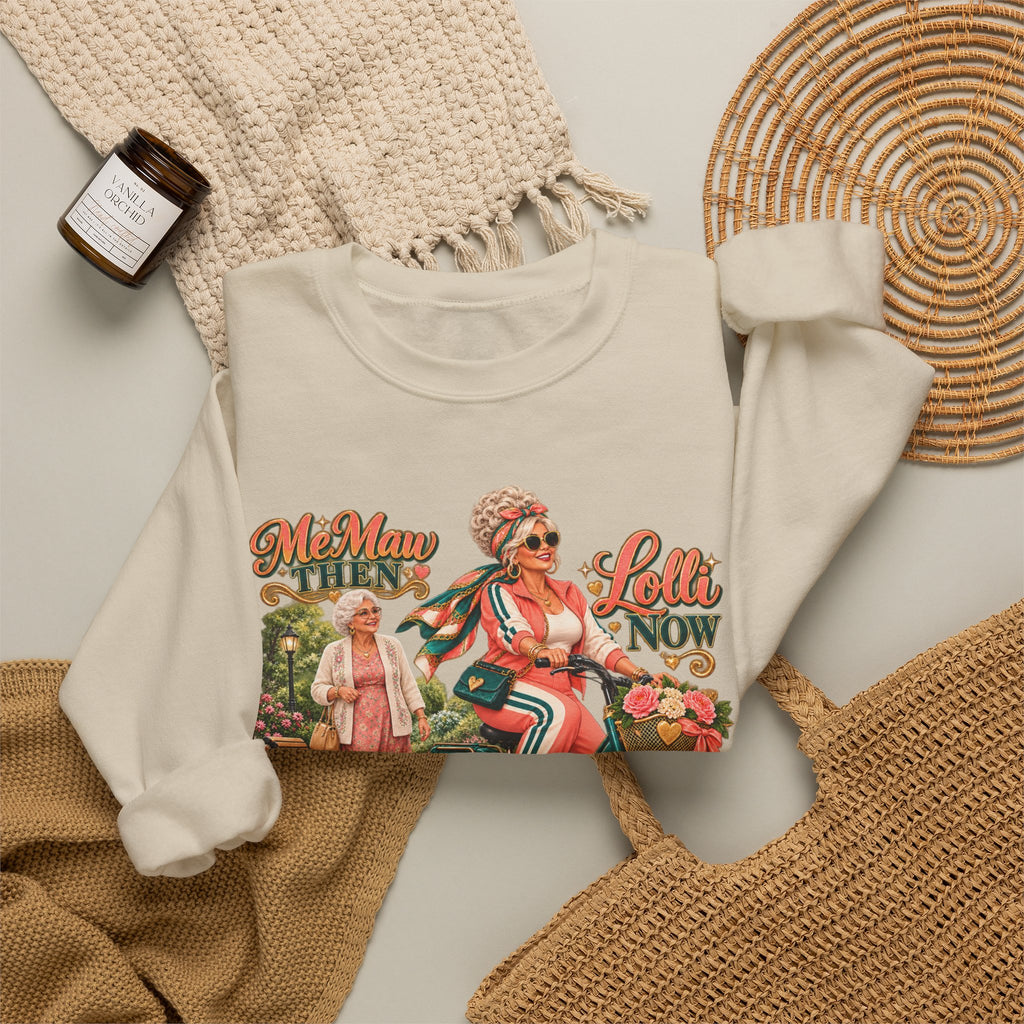 MeMaw to Lolli | Rolling in Style Crewneck Sweatshirt – Grandma Glow-Up Collection