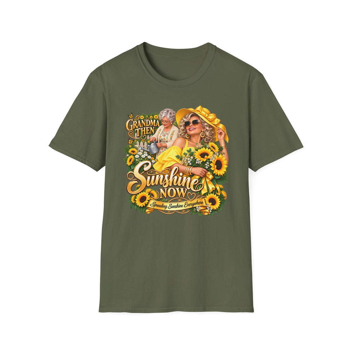 Grandma to Sunshine | Grandma Glow-Up Graphic Tee – Sunshine Edition