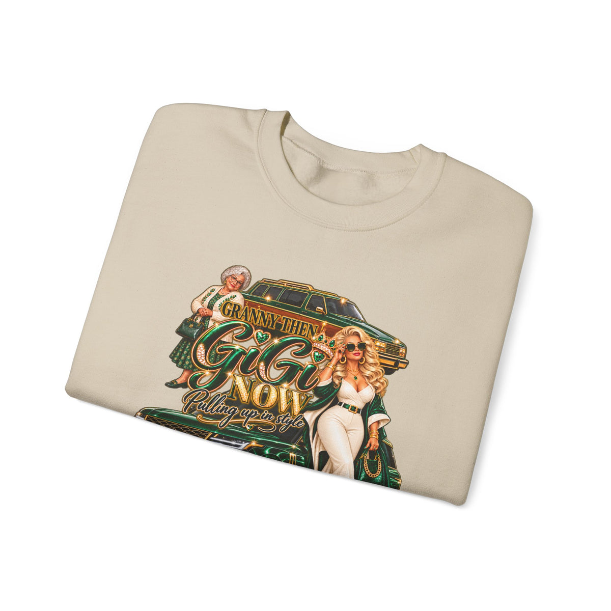 Granny to GiGi | Luxury Lifestyle Crewneck Sweatshirt – Grandma Glow-Up Collection